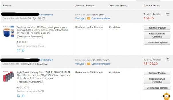アリエクスプレスで買ったものリスト